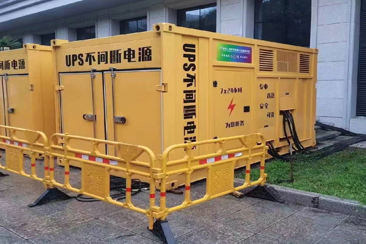 普洱发电机租赁施工现场