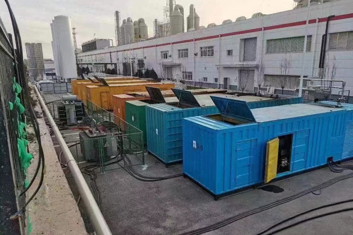 普洱发电机租赁施工现场